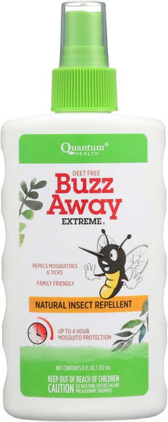 QUANTUM: Health Buzz Away Extreme Natural Insect Repellent, 8 oz New