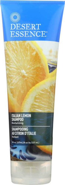 DESERT ESSENCE: Italian Lemon Shampoo Revitalizing, 8 oz New