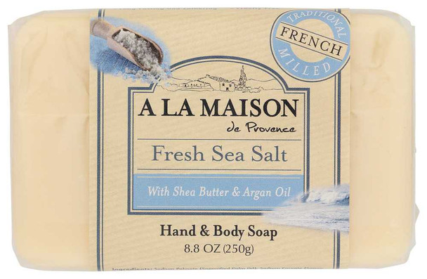 A LA MAISON: Fresh Sea Salt Bar Soap, 8.8 oz New