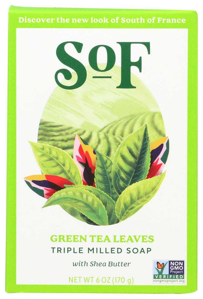SOUTH OF FRANCE: Soap Bar Green Tea, 6 oz New