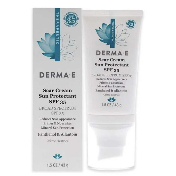 DERMA E: Cream Scar Protect Spf35, 1.5 oz New