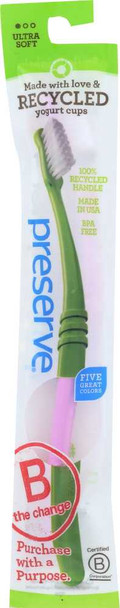 PRESERVE: Ultra Soft Toothbrush in Lightweight Pouch, 1 ea New