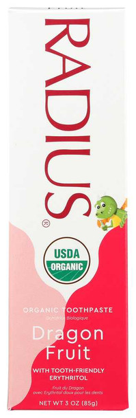 RADIUS: Children's Dragon Fruit Gel Toothpaste, 3 oz New
