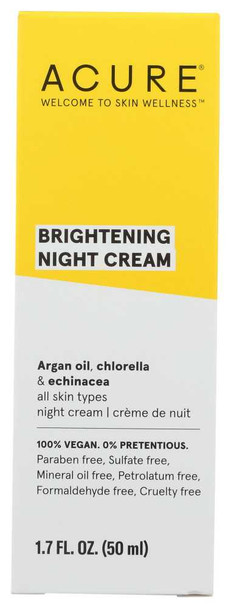 ACURE: Brilliantly Brightening Night Cream, 1.7 fl oz New