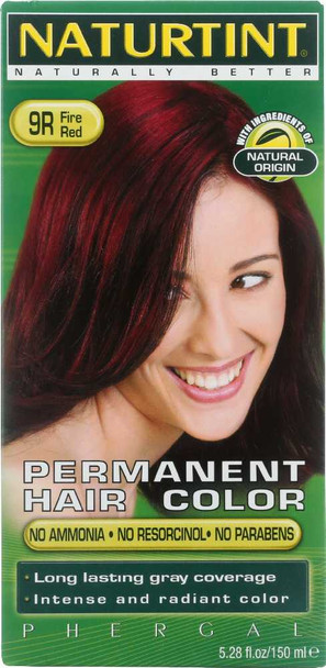 NATURTINT: Permanent Hair Color 9R Fire Red, 5.28 oz New