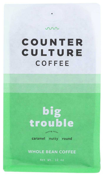 COUNTER CULTURE: Big Trouble Coffee Beans, 12 oz New
