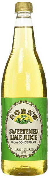 ROSES: Sweetened Lime Juice Plastic Bottle, 33.8 oz New