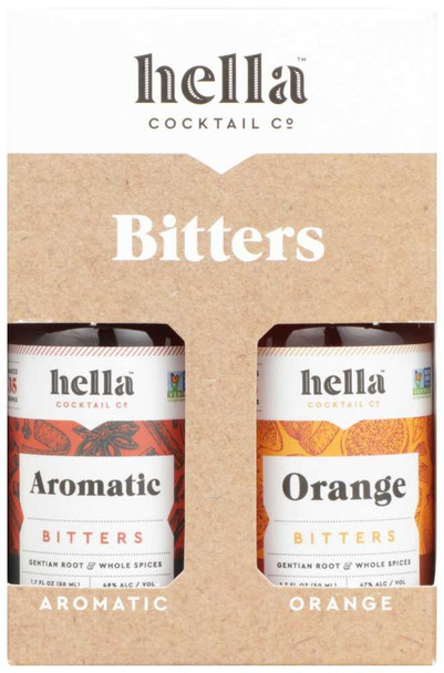 HELLA COCKTAIL: Bitters Pack Orange & Aromatic, 3.4 fo New