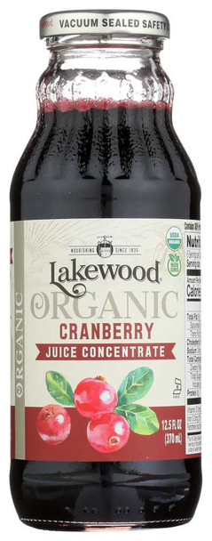 LAKEWOOD: Organic Cranberry Concentrate Juice, 12.5 oz New
