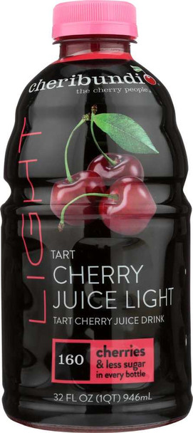 CHERIBUNDI: Light Natural Tart Cherry Juice, 32 fo New