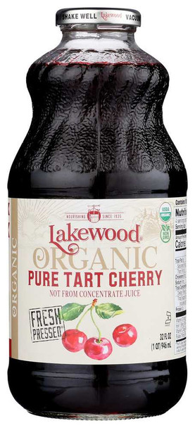 LAKEWOOD: Organic Pure Tart Cherry Juice, 32 fo New