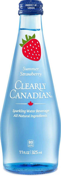 CLEARLY CANADIAN: Summer Strawbry Sparkling Water, 11 fo New