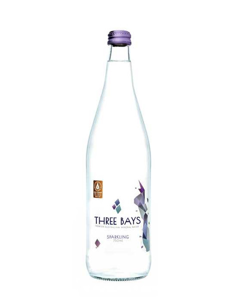 THREE BAYS MINERAL WATER: Sparkling Mineral Water, 25 fo New