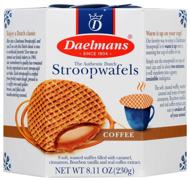 DAELMANS: Stroopwafels Coffee Hex, 8.11 oz New