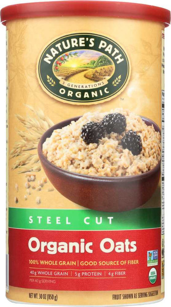 COUNTRY CHOICE: Organic Oven Toasted Oats Steel Cut, 30 oz New