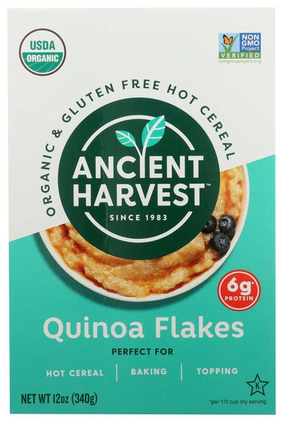 ANCIENT HARVEST: Organic Quinoa Flakes Gluten Free, 12 oz New