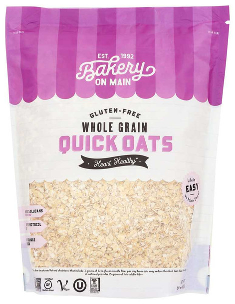 BAKERY ON MAIN: Cereal Quick Oats Gf, 24 oz New