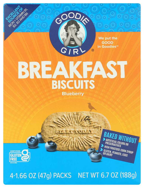 GOODIE GIRL: Biscuit Brkfst Blueberry, 6.64 oz New