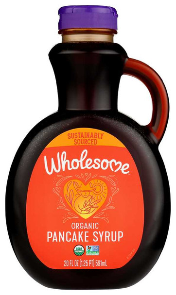 WHOLESOME SWEETENERS: Organic Pancake Syrup Original, 20 oz New