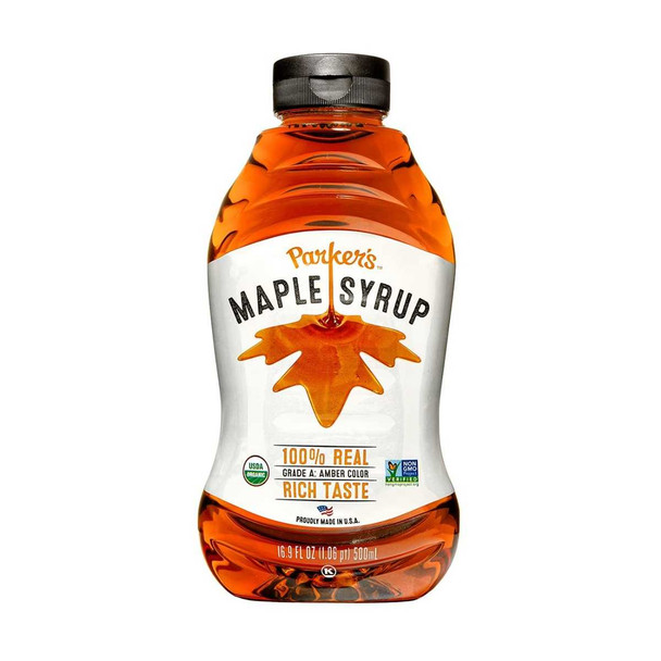 PARKERS REAL MAPLE: Syrup Maple Squeeze Bottl, 16.9 fo New