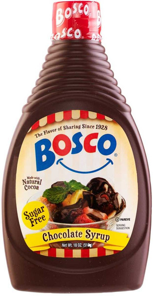 BOSCO: Syrup Chococolate Sf, 18 oz New