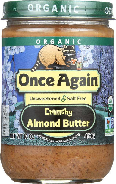 ONCE AGAIN: Nut Butter Almond Crunchy, 16 oz New