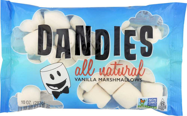 DANDIES: Air-Puffed Marshmallows Classic Vanilla Flavor, 10 oz New