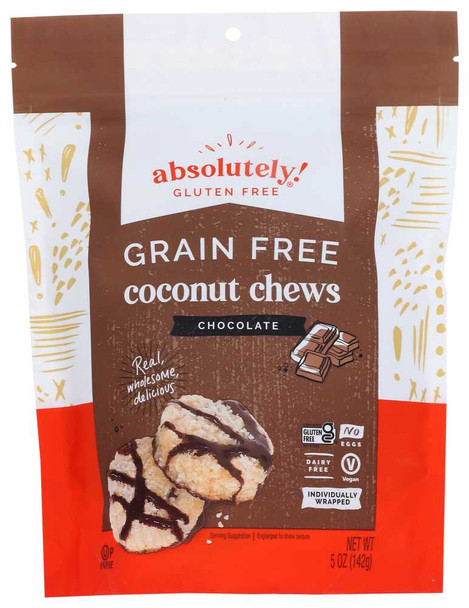 ABSOLUTELY GLUTEN FREE: Chews Coconut With Cocoa Nibs, 5 oz New