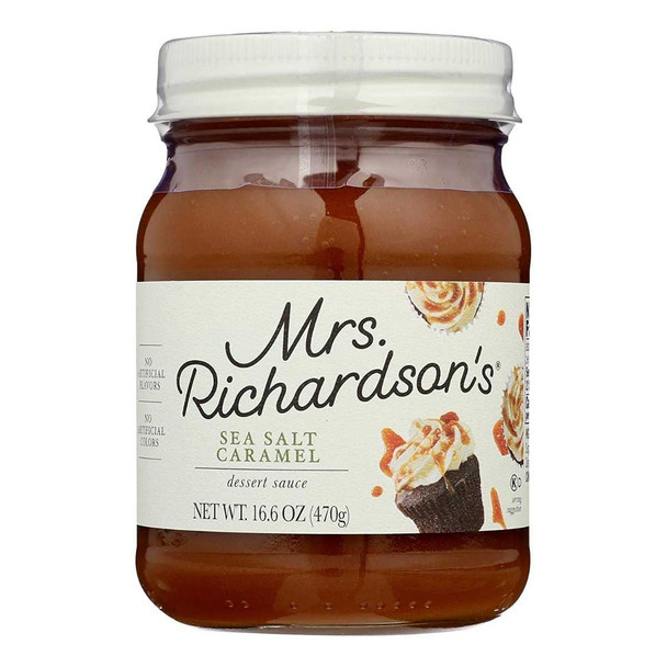 MRS RICHARDSONS: Sea Salt Caramel Dessert Sauce, 16.6 oz New