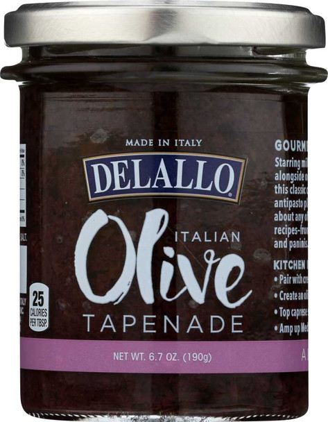 DELALLO: Black Italian Olive Tapenade, 6.7 oz New
