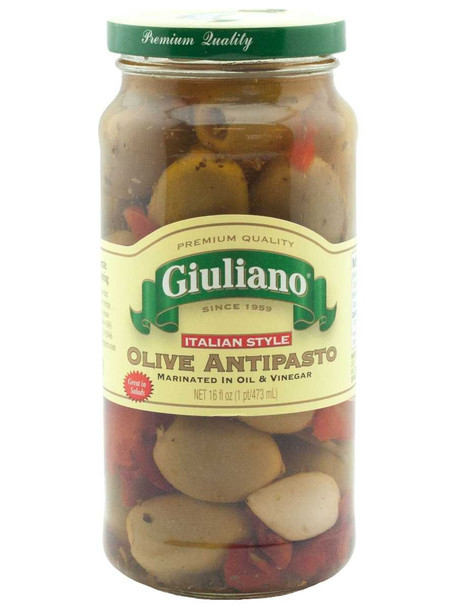 GIULIANO: Olive Antipasto, 16 oz New