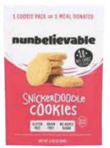 NUNBELIEVABLE: Cookies Snickerdoodle, 2.26 oz New