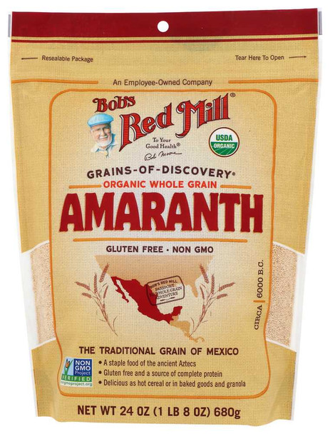 BOB'S RED MILL: Organic Whole Grain Amaranth, 24 oz New