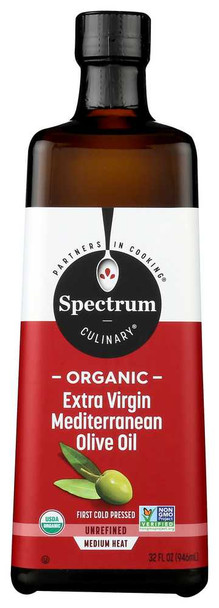 SPECTRUM NATURALS: Organic Extra Virgin Mediterranean Olive Oil, 33.8 oz New