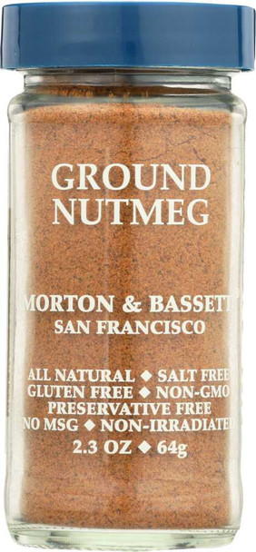 MORTON & BASSETT: Ground Nutmeg, 2.3 oz New