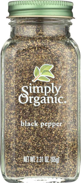 SIMPLY ORGANIC: Black Pepper, 2.31 Oz New