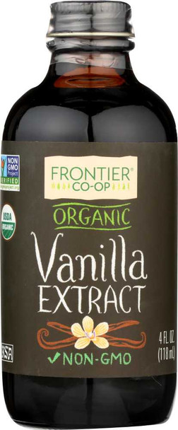 FRONTIER HERB: Organic Vanilla Extract, 4 oz New