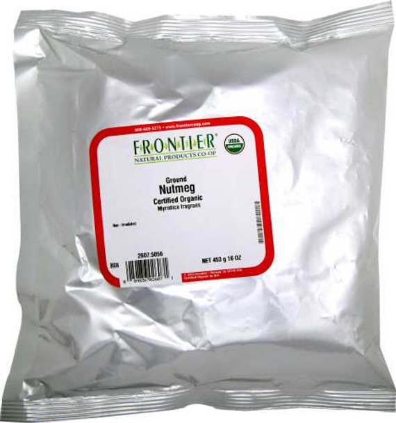 FRONTIER HERB: Organic Nutmeg Ground, 16 oz New