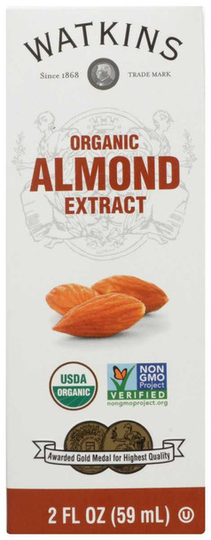 WATKINS: Organic Almond Extract, 2 fo New