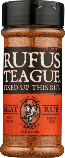 RUFUS TEAGUE: Spicy Meat Rub, 6.5 oz New