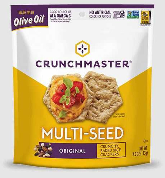 CRUNCHMASTER: Original Multiseed Baked Rice Crackers, 9 oz New