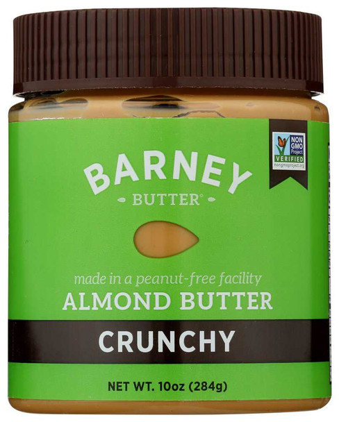 BARNEY BUTTER: Almond Butter Crunchy, 10 Oz New