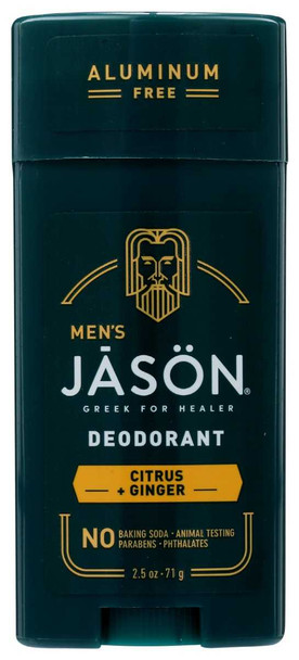JASON: Deodorant Citrus Ginger, 2.5 OZ New