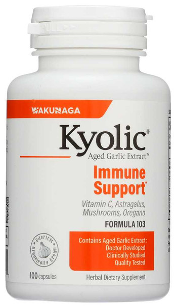 KYOLIC: Aged Garlic Extract Immune Formula 103, 100 Capsules New