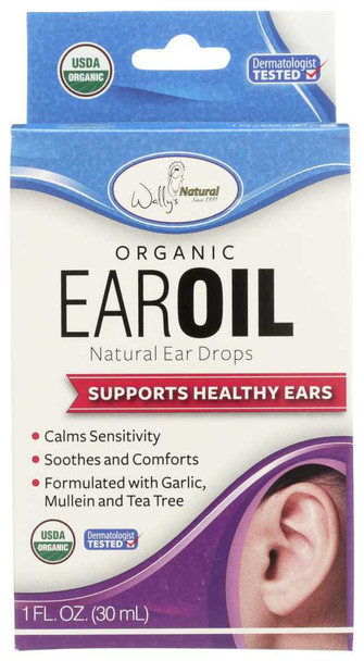 WALLY'S NATURAL PRODUCTS: Organic Ear Oil, 1 oz New