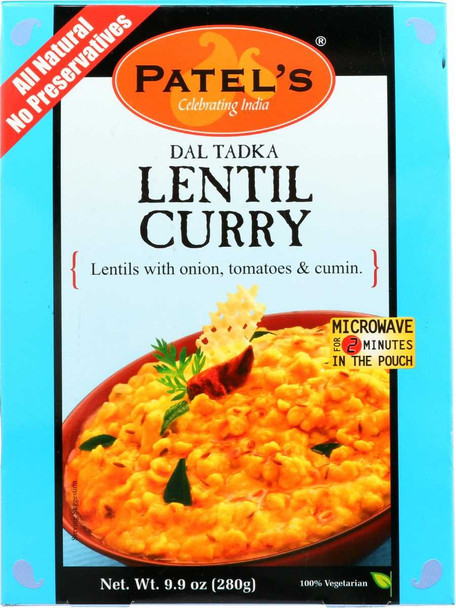 PATEL: Dal Tadka Lentil Curry, 9.9 oz New