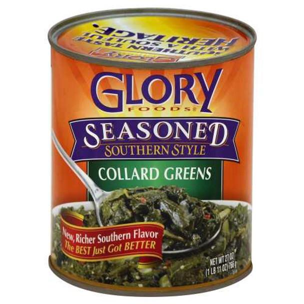 GLORY FOODS: Seasoned Collard Greens, 27 oz New