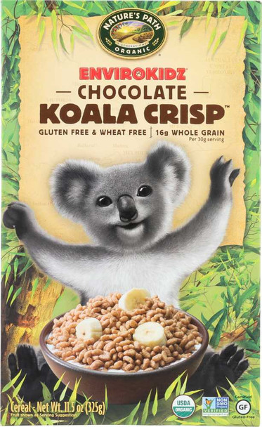 NATURE'S PATH ORGANIC: Envirokidz Organic Koala Crisp Cereal Chocolate, 11.5 oz New