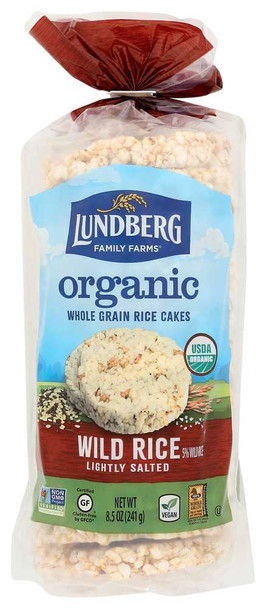 LUNDBERG: Wild Organic Rice Cakes Lightly Salted, 8.5 oz New