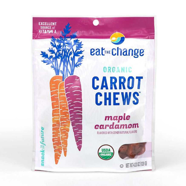 EAT THE CHANGE: Organic Carrot Chews Maple Cardamom, 4.2 oz New